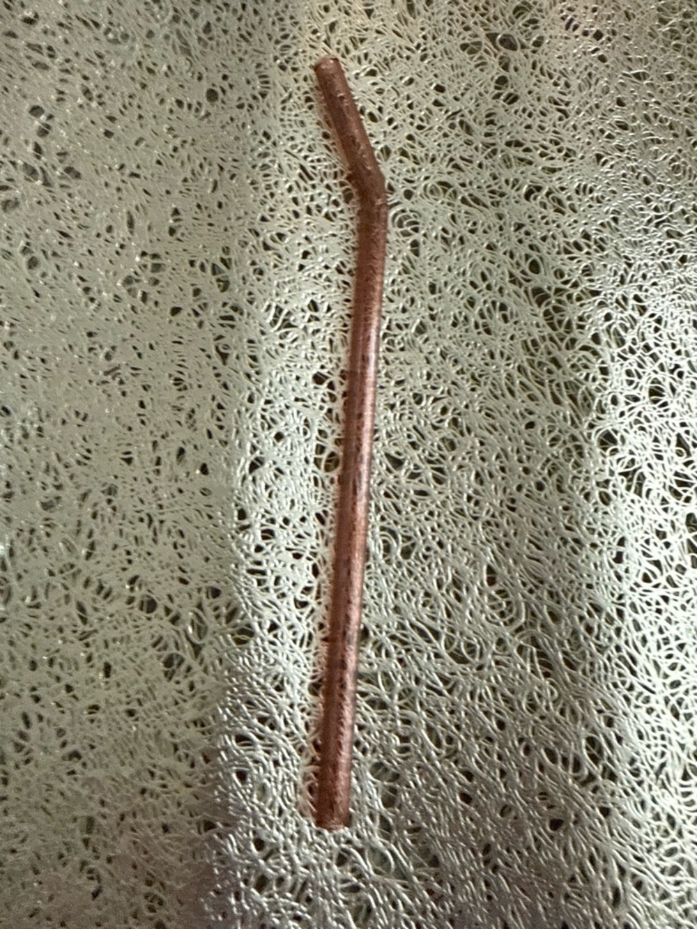 Rose Bent Straw - Reusable Glass Drink Straw